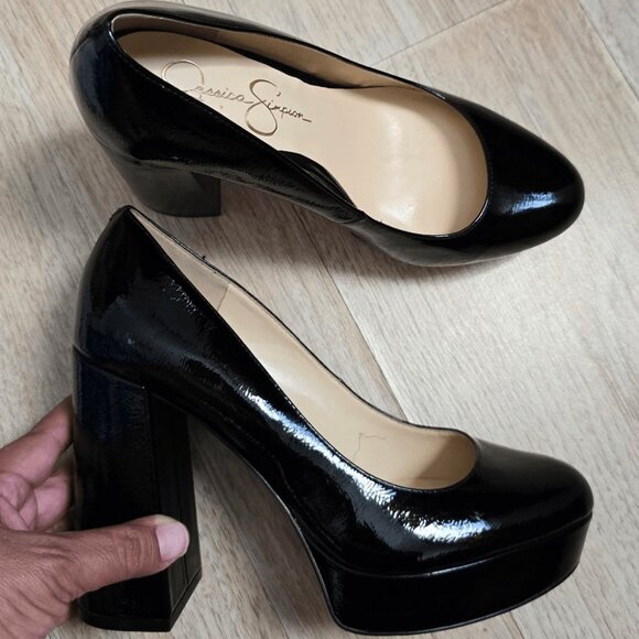 New Jessica Simpson Dylexi Platform Patent Leather Pump - Picture 12 of 12
